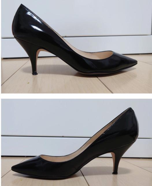 ラブクレール パンプス ブラック サイズ22.5cm < 女性ファッション  ラブクレール パンプス ブラック サイズ22.5cm < 女性ファッションの