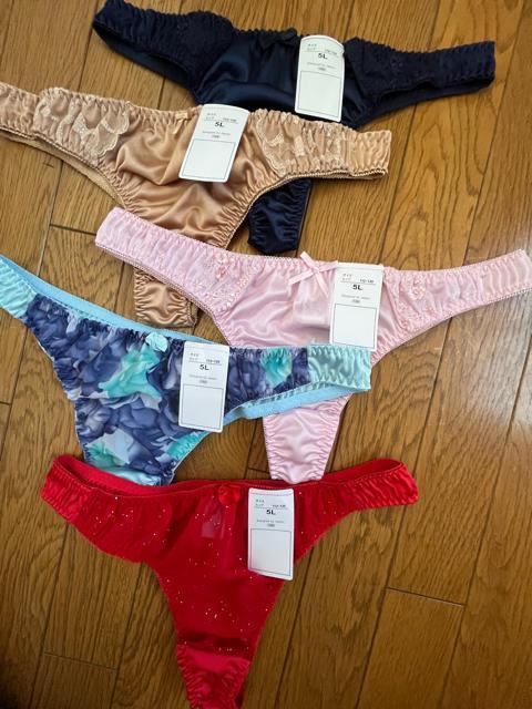 5Lサイズ!5枚セット!光沢ツルツル素材!シフォン使い!高貴品格!色とりどり!エレガント!Tバックショーツ!No.爽 < 女性ファッション  5Lサイズ!5枚セット!光沢ツルツル素材!シフォン使い!高貴品格!色とりどり!エレガント!Tバックショーツ!No.爽 < 女性ファッションの