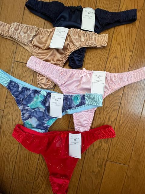 5Lサイズ!5枚セット!光沢ツルツル素材!シフォン使い!高貴品格!色とりどり!エレガント!Tバックショーツ!No.爽 < 女性ファッション  5Lサイズ!5枚セット!光沢ツルツル素材!シフォン使い!高貴品格!色とりどり!エレガント!Tバックショーツ!No.爽 < 女性ファッションの