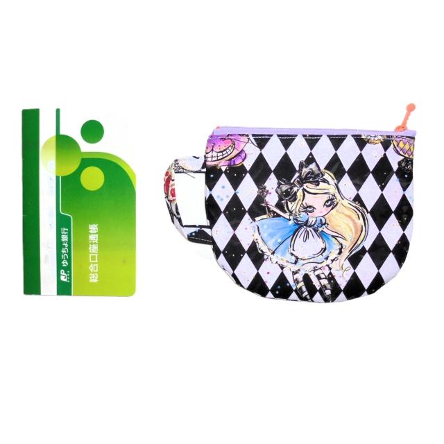 ◆不思議の国のアリス◆ティーカップ型ファスナーポーチ【15p幅】 < 女性ファッション  ◆不思議の国のアリス◆ティーカップ型ファスナーポーチ【15p幅】 < 女性ファッションの