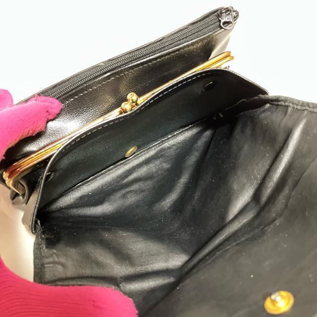 【ヴィンテージ】〈上品なキルティング風〉 がま口 / クラッチバッグ & 長財布 < 女性ファッション 【ヴィンテージ】〈上品なキルティング風〉 がま口 / クラッチバッグ & 長財布 < 女性ファッションの