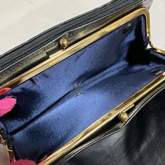 【ヴィンテージ】〈上品なキルティング風〉 がま口 / クラッチバッグ & 長財布 < 女性ファッション 【ヴィンテージ】〈上品なキルティング風〉 がま口 / クラッチバッグ & 長財布 < 女性ファッションの