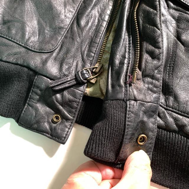 ヴィンテージ A-2 牛革 フライトジャケット レザージャケット 革ジャン Lサイズ 本革 < 男性ファッション  ヴィンテージ A-2 牛革 フライトジャケット レザージャケット 革ジャン Lサイズ 本革 < 男性ファッションの