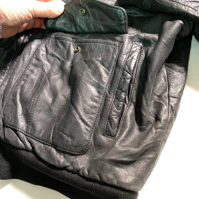 ヴィンテージ A-2 牛革 フライトジャケット レザージャケット 革ジャン Lサイズ 本革 < 男性ファッション  ヴィンテージ A-2 牛革 フライトジャケット レザージャケット 革ジャン Lサイズ 本革 < 男性ファッションの