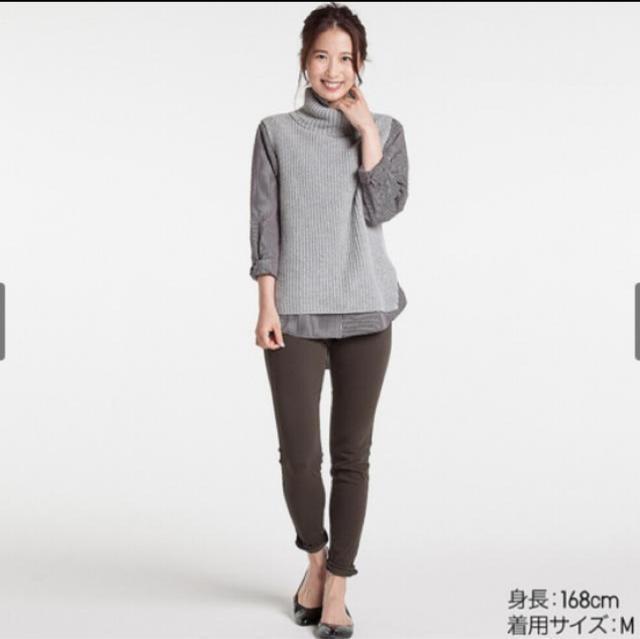 ユニクロ ミドルゲージタートルネックロングベスト ニット セーター ノースリーブ グレー L < ブランド ユニクロ ミドルゲージタートルネックロングベスト ニット セーター ノースリーブ グレー L < ブランドの
