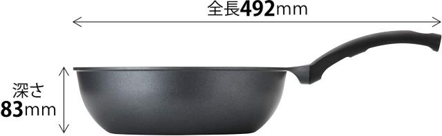 超軽量 いため鍋 28cm ダブルマーブルコート ガス火専用 < インテリア/ライフ  超軽量 いため鍋 28cm ダブルマーブルコート ガス火専用 < インテリア/ライフの