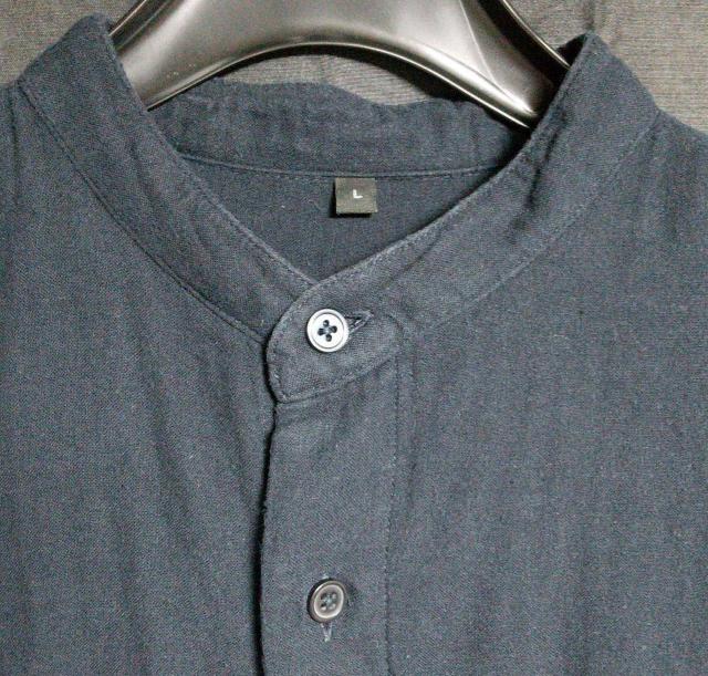 無印良品 インド綿二重ガーゼ スタンドカラーシャツ 紳士 L < 男性ファッション  無印良品 インド綿二重ガーゼ スタンドカラーシャツ 紳士 L < 男性ファッションの