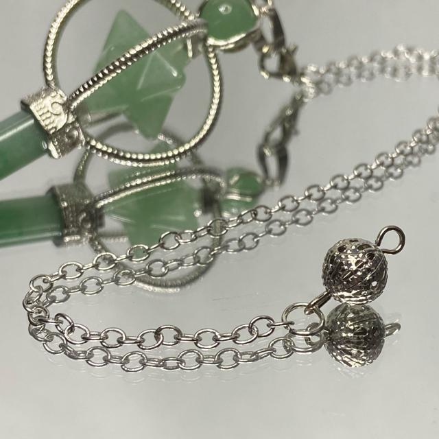 《ペンデュラム》クルクルマカバスター グリーンアベンチュリン ペンデュラム < 男性アクセサリー/時計  《ペンデュラム》クルクルマカバスター グリーンアベンチュリン ペンデュラム < 男性アクセサリー/時計の