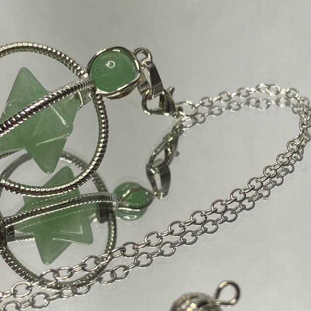 《ペンデュラム》クルクルマカバスター グリーンアベンチュリン ペンデュラム < 男性アクセサリー/時計  《ペンデュラム》クルクルマカバスター グリーンアベンチュリン ペンデュラム < 男性アクセサリー/時計の