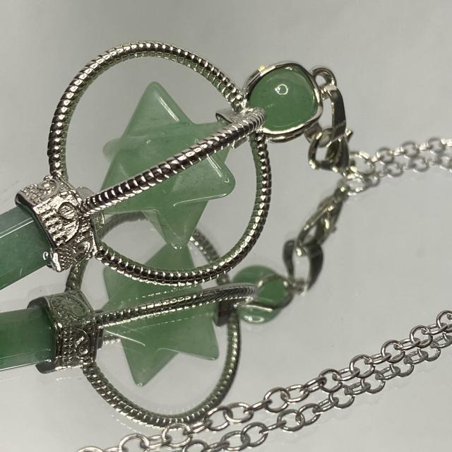 《ペンデュラム》クルクルマカバスター グリーンアベンチュリン ペンデュラム < 男性アクセサリー/時計  《ペンデュラム》クルクルマカバスター グリーンアベンチュリン ペンデュラム < 男性アクセサリー/時計の