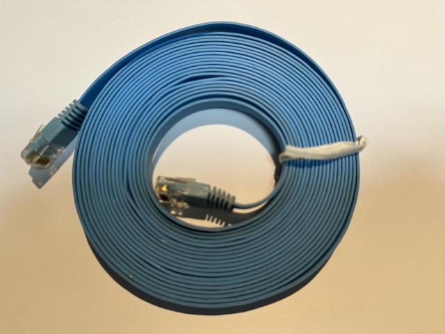 ■ELECOM製CAT5 フラットLANケーブル 5m ブルー < PC本体/周辺機器  ■ELECOM製CAT5 フラットLANケーブル 5m ブルー < PC本体/周辺機器の