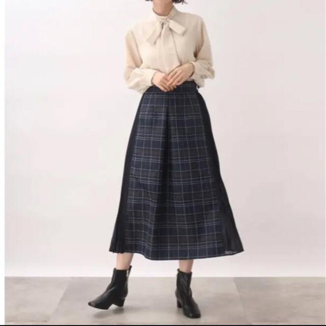 新品 grove モール チェック サイド プリーツスカート  M < 女性ファッション  新品 grove モール チェック サイド プリーツスカート  M < 女性ファッションの