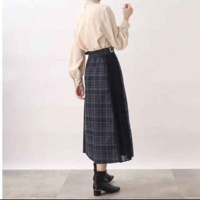 新品 grove モール チェック サイド プリーツスカート  M < 女性ファッション  新品 grove モール チェック サイド プリーツスカート  M < 女性ファッションの