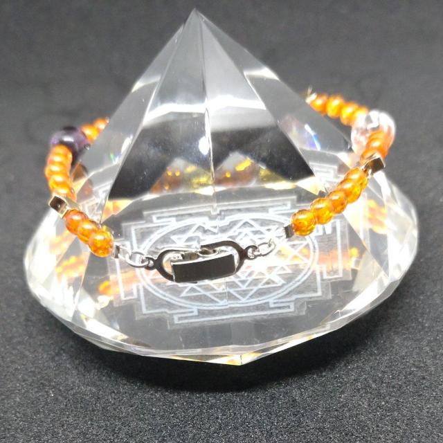 金運☆シトリン&アメジスト&水晶&琥珀☆(16~17a) < 女性アクセサリー/時計 金運☆シトリン&アメジスト&水晶&琥珀☆(16~17a) < 女性アクセサリー/時計の