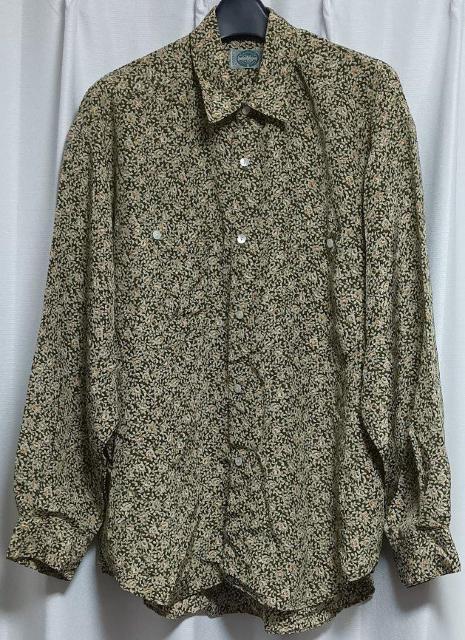 SECT-TWO de JOHN 総柄 花柄 長袖シャツ 40 381/2 レトロ 個性的 派手 古着屋 中古 メンズ < 男性ファッション  SECT-TWO de JOHN 総柄 花柄 長袖シャツ 40 381/2 レトロ 個性的 派手 古着屋 中古 メンズ  < 男性ファッションの