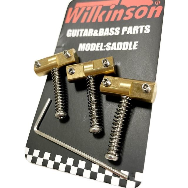 Wilkinson テレキャスター用 弦長補正付きブラス製サドル 10.5mm < ホビー  Wilkinson テレキャスター用 弦長補正付きブラス製サドル 10.5mm < ホビーの