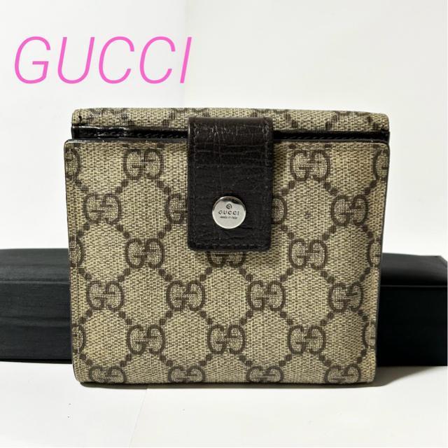 Gucci GGスプリーム 115052 1502 キャンバス 二つ折り財布 ベージュ < ブランド Gucci GGスプリーム 115052 1502 キャンバス 二つ折り財布 ベージュ < ブランドの