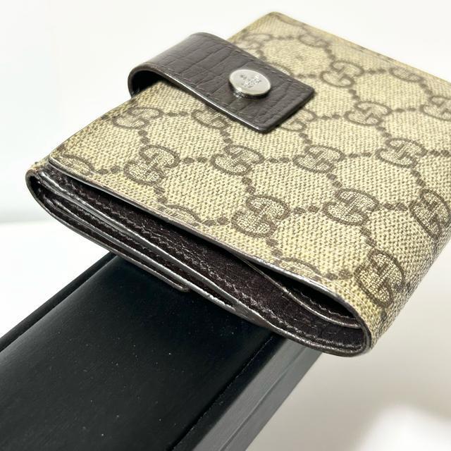 Gucci GGスプリーム 115052 1502 キャンバス 二つ折り財布 ベージュ < ブランド Gucci GGスプリーム 115052 1502 キャンバス 二つ折り財布 ベージュ < ブランドの