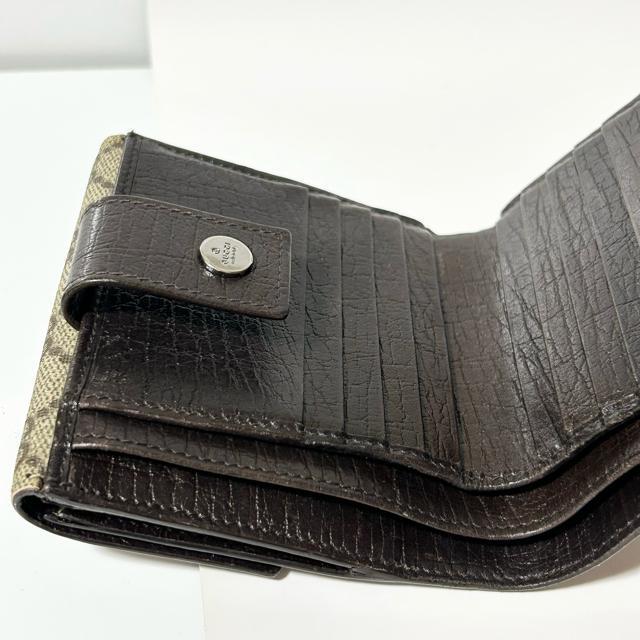 Gucci GGスプリーム 115052 1502 キャンバス 二つ折り財布 ベージュ < ブランド Gucci GGスプリーム 115052 1502 キャンバス 二つ折り財布 ベージュ < ブランドの