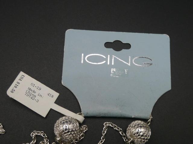 新品ICINGアンティーク調ボールビーズチェーンロングネックレス < 女性アクセサリー/時計 新品ICINGアンティーク調ボールビーズチェーンロングネックレス < 女性アクセサリー/時計の