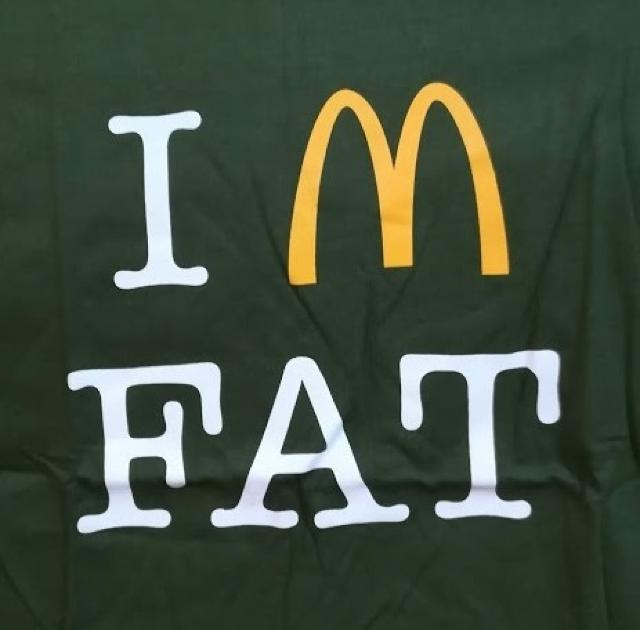 I’m FAT★おもしろTシャツ★モスグリーン★緑★XL★ < 男性ファッション  I’m FAT★おもしろTシャツ★モスグリーン★緑★XL★ < 男性ファッションの