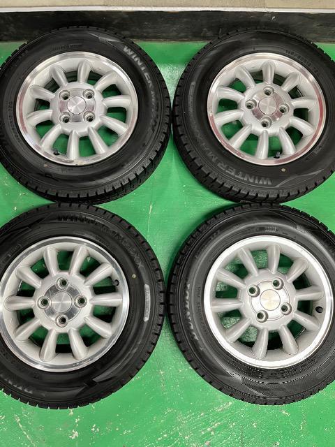 0192023)激安国産スタッドレス中古ダンロップ4本スズキ純正アルミホイールセット軽自動車サイズ145/80R13送料無料 < 自動車/バイク 0192023)激安国産スタッドレス中古ダンロップ4本スズキ純正アルミホイールセット軽自動車サイズ145/80R13送料無料 < 自動車/バイク