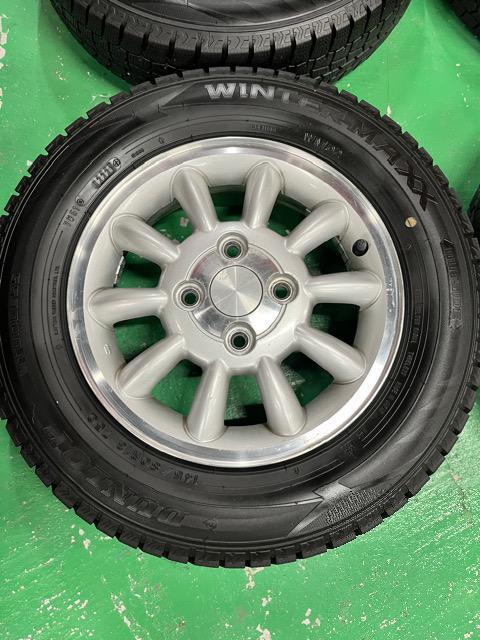 0192023)激安国産スタッドレス中古ダンロップ4本スズキ純正アルミホイールセット軽自動車サイズ145/80R13送料無料 < 自動車/バイク 0192023)激安国産スタッドレス中古ダンロップ4本スズキ純正アルミホイールセット軽自動車サイズ145/80R13送料無料 < 自動車/バイク