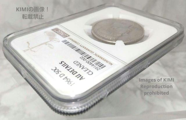 Coin United States Half Dollar 1964 NGC D 50C AU DETAILS CLEAND S < ホビー  Coin United States Half Dollar 1964 NGC D 50C AU DETAILS CLEAND S < ホビーの