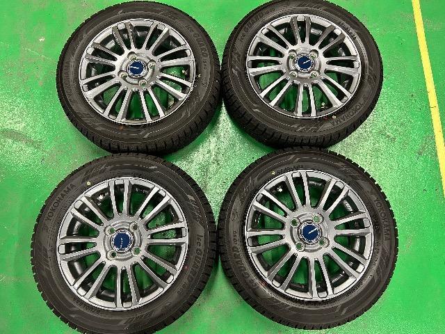 0182621)国産ヨコハマアイスガード中古スタッドレスタイヤ4本美品アルミホイールセット軽自動車サイズ155/65R14送料無料 < 自動車/バイク 0182621)国産ヨコハマアイスガード中古スタッドレスタイヤ4本美品アルミホイールセット軽自動車サイズ155/65R14送料無料 < 自動車/バイク