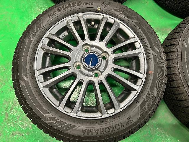 0182621)国産ヨコハマアイスガード中古スタッドレスタイヤ4本美品アルミホイールセット軽自動車サイズ155/65R14送料無料 < 自動車/バイク 0182621)国産ヨコハマアイスガード中古スタッドレスタイヤ4本美品アルミホイールセット軽自動車サイズ155/65R14送料無料 < 自動車/バイク