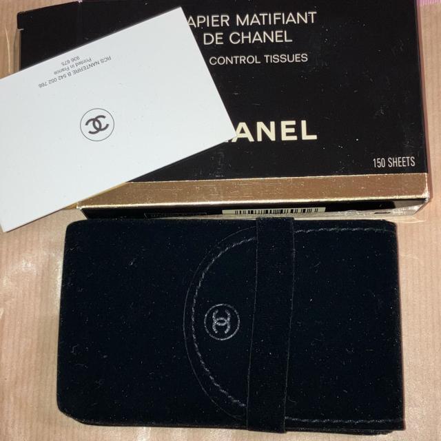 CHANEL あぶらとり紙 鏡付オイルコントロールペーパー ミラー付 < ブランド CHANEL あぶらとり紙 鏡付オイルコントロールペーパー ミラー付 < ブランドの