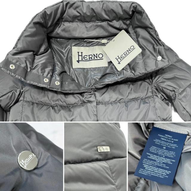 新品ヘルノHERNOハイカラー袖ボタン ダウンジャケット ク < ブランド 新品ヘルノHERNOハイカラー袖ボタン ダウンジャケット ク < ブランドの