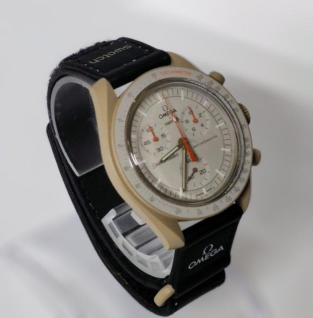 【美品】オメガ×スウォッチMissiononJUPITER < ブランド 【美品】オメガ×スウォッチMissiononJUPITER < ブランドの