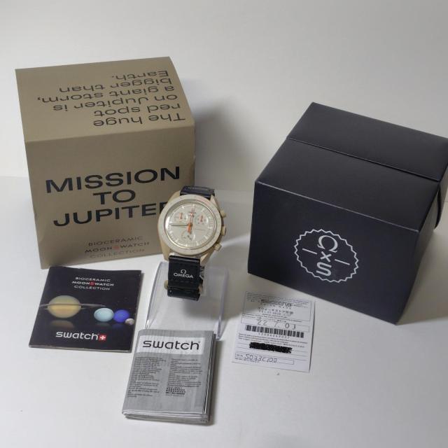 【美品】オメガ×スウォッチMissiononJUPITER < ブランド 【美品】オメガ×スウォッチMissiononJUPITER < ブランドの