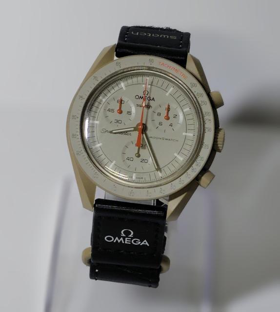 【美品】オメガ×スウォッチMissiononJUPITER < ブランド 【美品】オメガ×スウォッチMissiononJUPITER < ブランドの