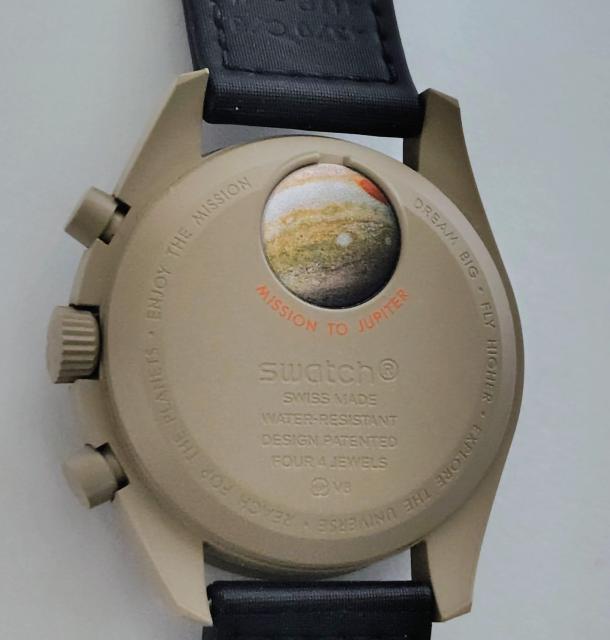 【美品】オメガ×スウォッチMissiononJUPITER < ブランド 【美品】オメガ×スウォッチMissiononJUPITER < ブランドの