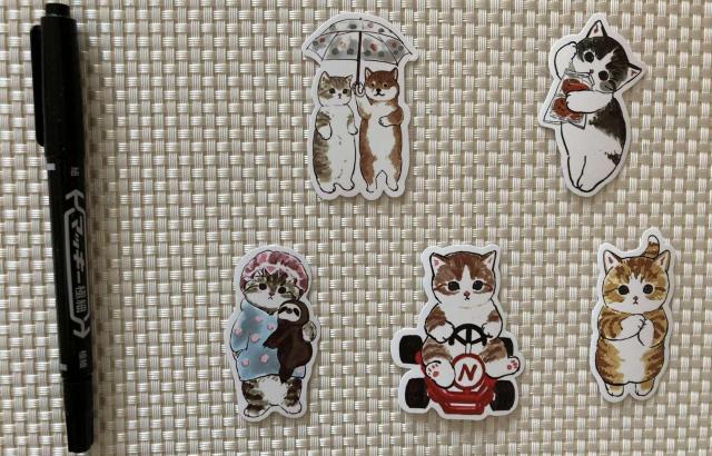 猫 イラスト シール ステッカー 5枚セット ミニレター85円発送可 同梱可 < インテリア/ライフ 猫 イラスト シール ステッカー 5枚セット ミニレター85円発送可 同梱可 < インテリア/ライフの