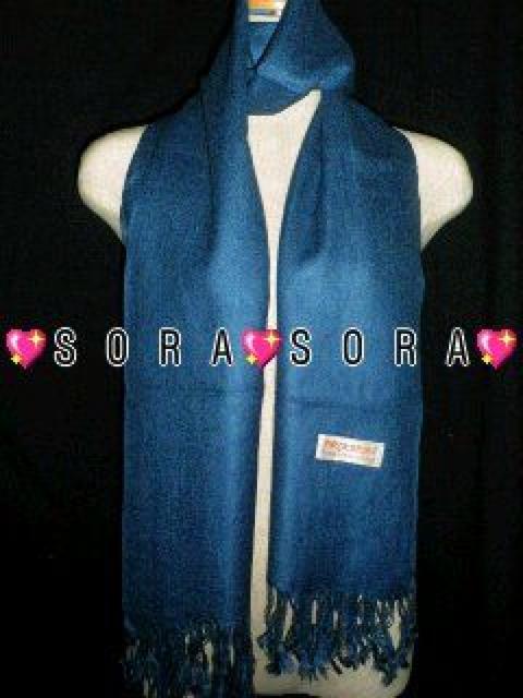 DIVA系♪大判パシュミナストール フリンジ付 ブルーベリー@ < 女性ファッション DIVA系♪大判パシュミナストール フリンジ付 ブルーベリー@ < 女性ファッションの