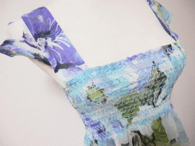 インポートシースルーフラワーシフォンチュニックオフショルダー < ブランド インポートシースルーフラワーシフォンチュニックオフショルダー < ブランドの