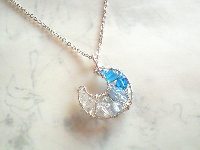 Pave*三日月のペンダント*silver 15009 < 女性ファッション  Pave*三日月のペンダント*silver 15009 < 女性ファッションの
