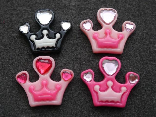 プラパーツ手芸・アクセサリーパーツ  ハートストーンティアラ 4個セット < 香水/コスメ/ネイル  プラパーツ手芸・アクセサリーパーツ  ハートストーンティアラ 4個セット  < 香水/コスメ/ネイルの