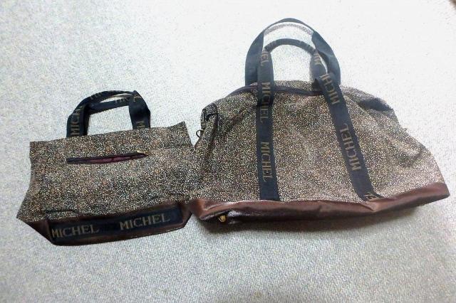 ◆ハンドバッグ ボストンバッグ 2個セット ブラック 中古品 < 女性ファッション  ◆ハンドバッグ ボストンバッグ 2個セット ブラック 中古品  < 女性ファッションの