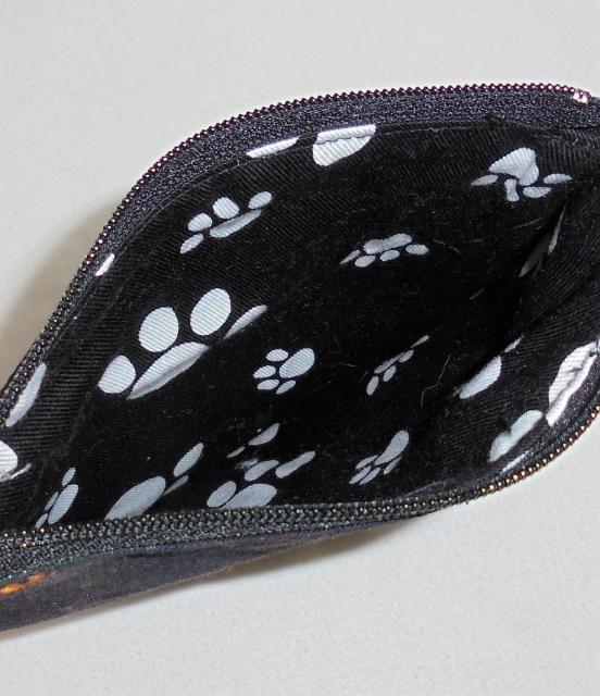【15p】◆黒猫◆Robert Kaufman Whiskers & Tails◆ティーカップ型ファスナーポーチ < 女性ファッション  【15p】◆黒猫◆Robert Kaufman Whiskers & Tails◆ティーカップ型ファスナーポーチ < 女性ファッションの