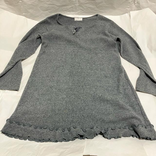 【1円スタート】【ヴィンテージ】【有限会社 キャルグロー】 長袖 チュニック ワンピース グレー < 女性ファッション  【1円スタート】【ヴィンテージ】【有限会社 キャルグロー】 長袖 チュニック ワンピース グレー  < 女性ファッションの