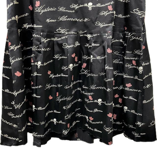 ヒステリックグラマー スカル×バタフライ 総柄 サテン ワンピース < ブランド ヒステリックグラマー スカル×バタフライ 総柄 サテン ワンピース < ブランドの