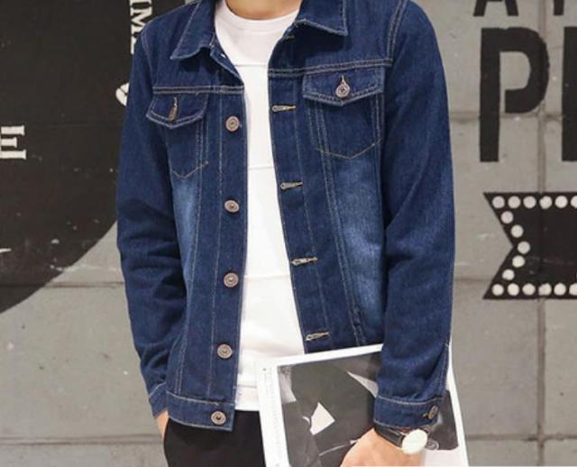 メンズ デニムジャケット 長袖 秋服 ジージャン トップス ブルー XL < 男性ファッション メンズ デニムジャケット 長袖 秋服 ジージャン トップス ブルー XL < 男性ファッションの