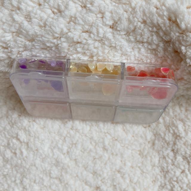 ネイルパーツ ラメ ハート型 デコパーツ セット 大小混 6色 レジン パーツ N2m < ペット/手芸/園芸  ネイルパーツ ラメ ハート型 デコパーツ セット 大小混 6色 レジン パーツ N2m < ペット/手芸/園芸の