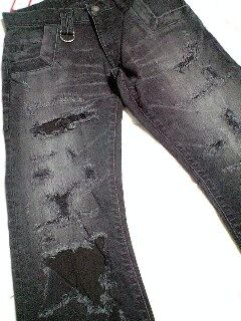 新品ROENロエンジーンズ クラッシュリペアストレッチデニム 28 < ブランド 新品ROENロエンジーンズ クラッシュリペアストレッチデニム 28 < ブランドの