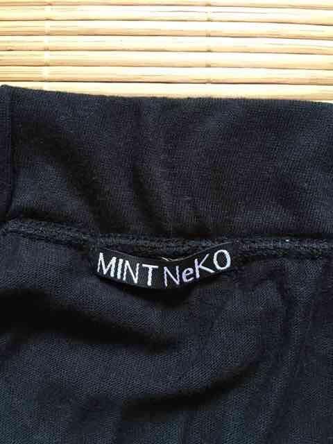 mintneko・組体操ネコ柄ロングスカート。ブラック < ブランド mintneko・組体操ネコ柄ロングスカート。ブラック < ブランドの