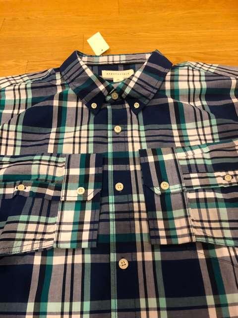 エアロポステール   チェック長袖シャツ  青系  size2XL  新品 < ブランド  エアロポステール   チェック長袖シャツ  青系  size2XL  新品 < ブランドの